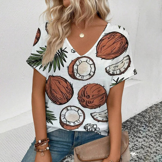 CD | Tricou modern cu imprimare de fructe