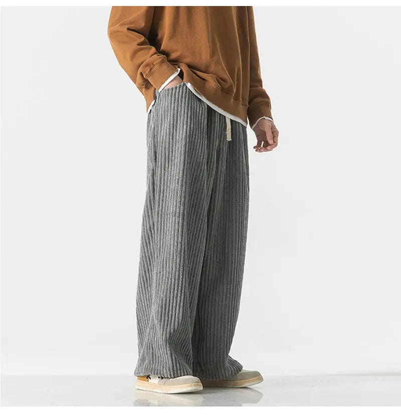 CD | Pantaloni supradimensionați la modă din catifea