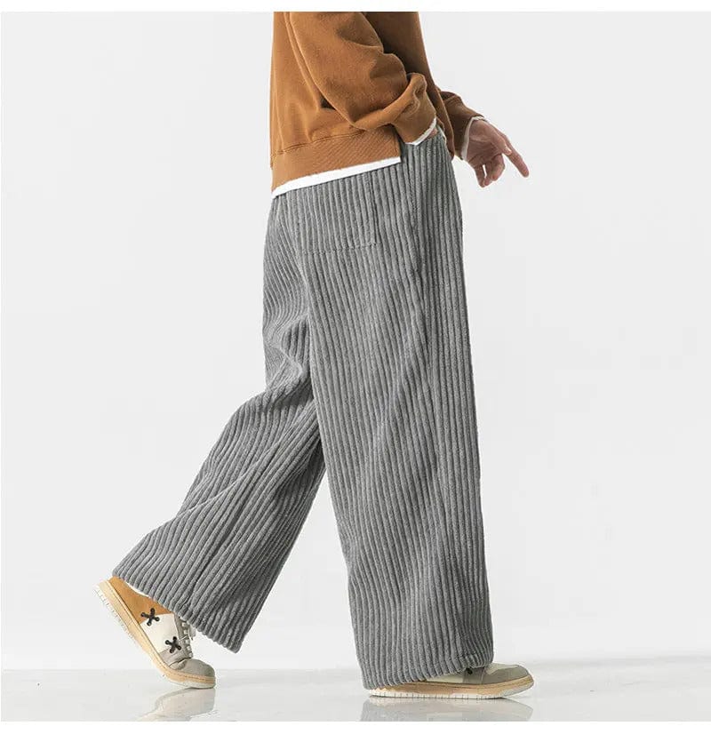 CD | Pantaloni supradimensionați la modă din catifea