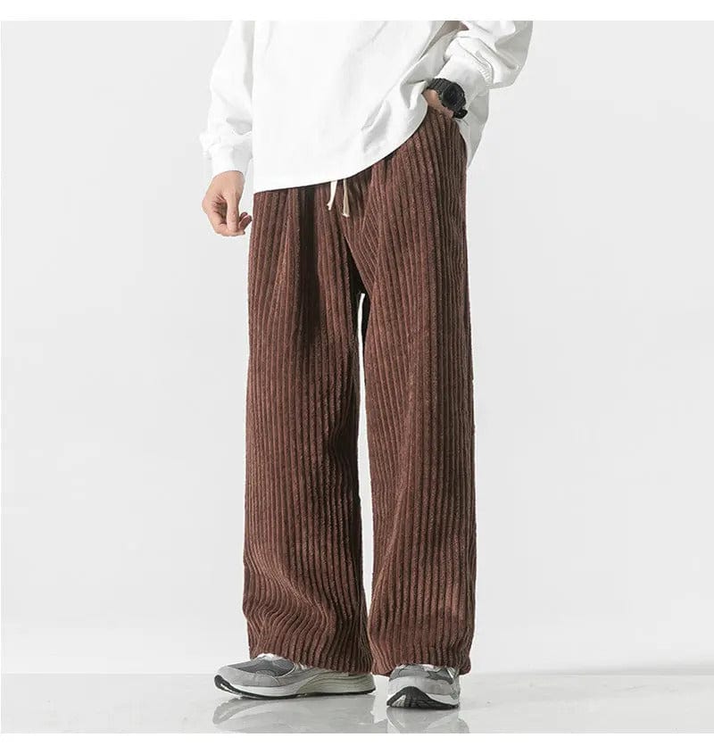 CD | Pantaloni supradimensionați la modă din catifea