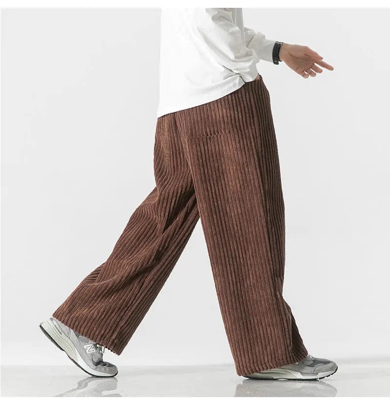 CD | Pantaloni supradimensionați la modă din catifea