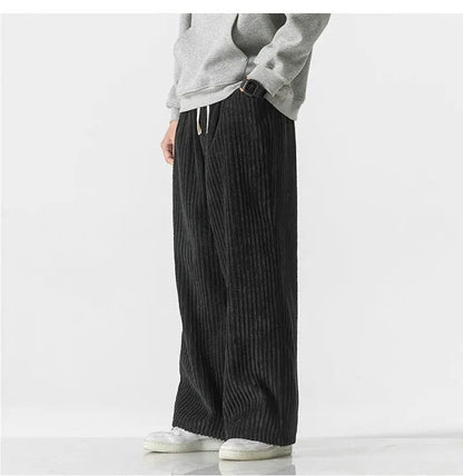 CD | Pantaloni supradimensionați la modă din catifea