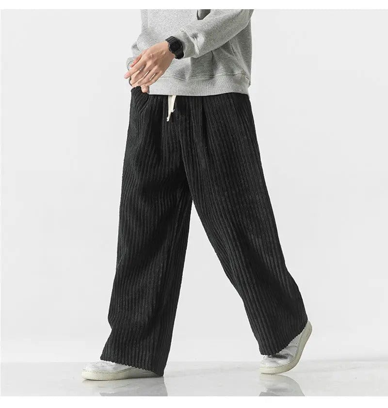 CD | Pantaloni supradimensionați la modă din catifea