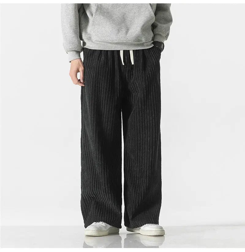 CD | Pantaloni supradimensionați la modă din catifea