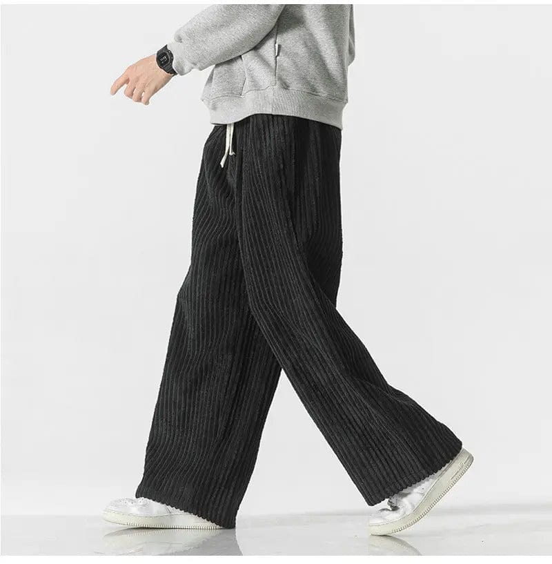 CD | Pantaloni supradimensionați la modă din catifea
