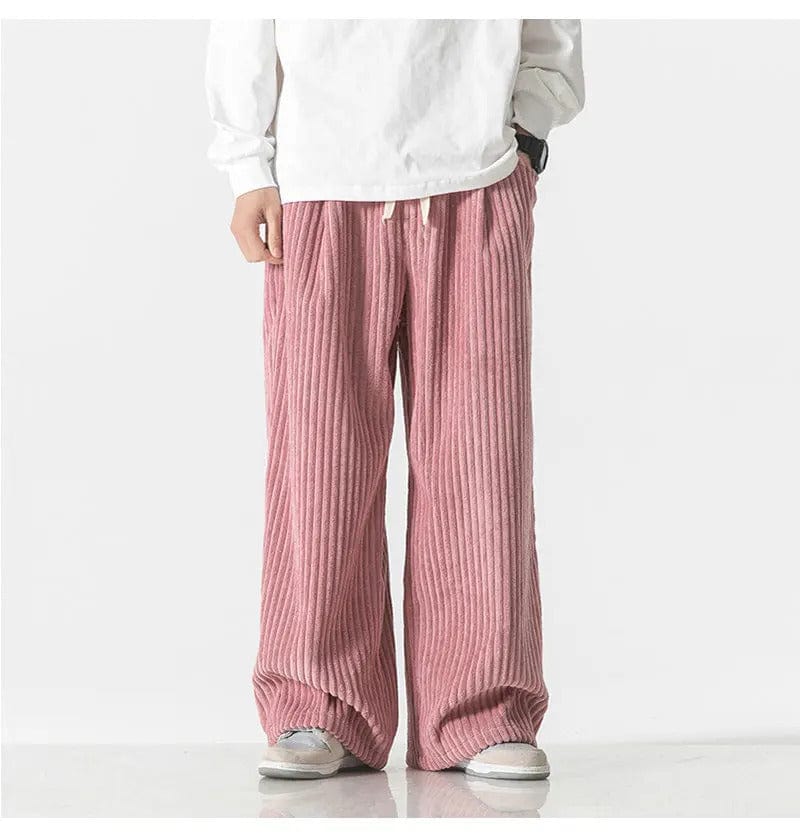 CD | Pantaloni supradimensionați la modă din catifea