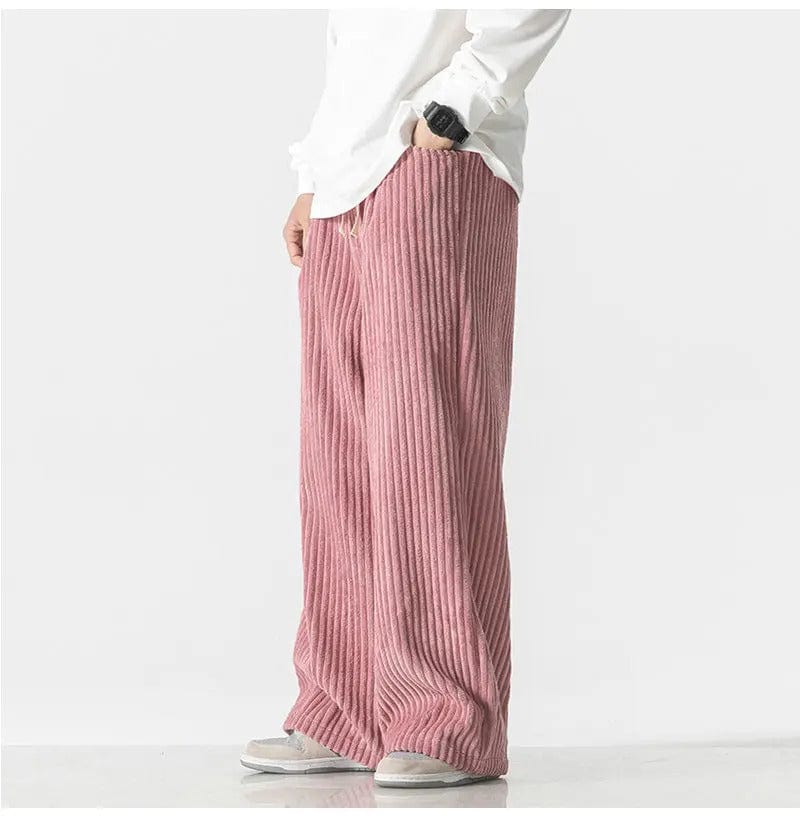 CD | Pantaloni supradimensionați la modă din catifea