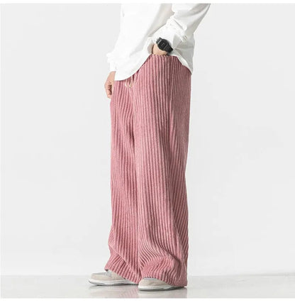 CD | Pantaloni supradimensionați la modă din catifea