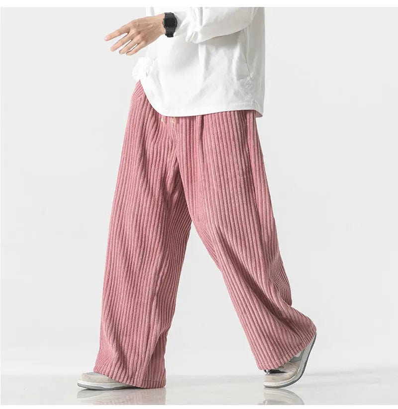 CD | Pantaloni supradimensionați la modă din catifea
